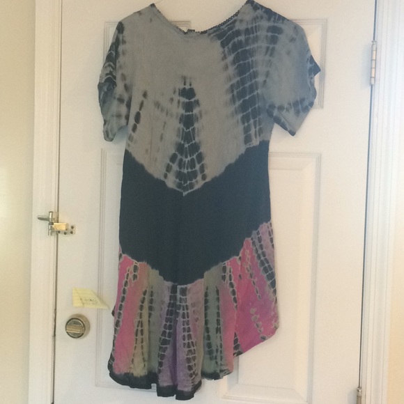 Short sleeve tye dye sequin shirt Free size - Picture 4 of 4